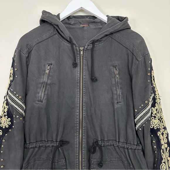 Free People Golden Quills Military Parka in Gray - Picture 5 of 15